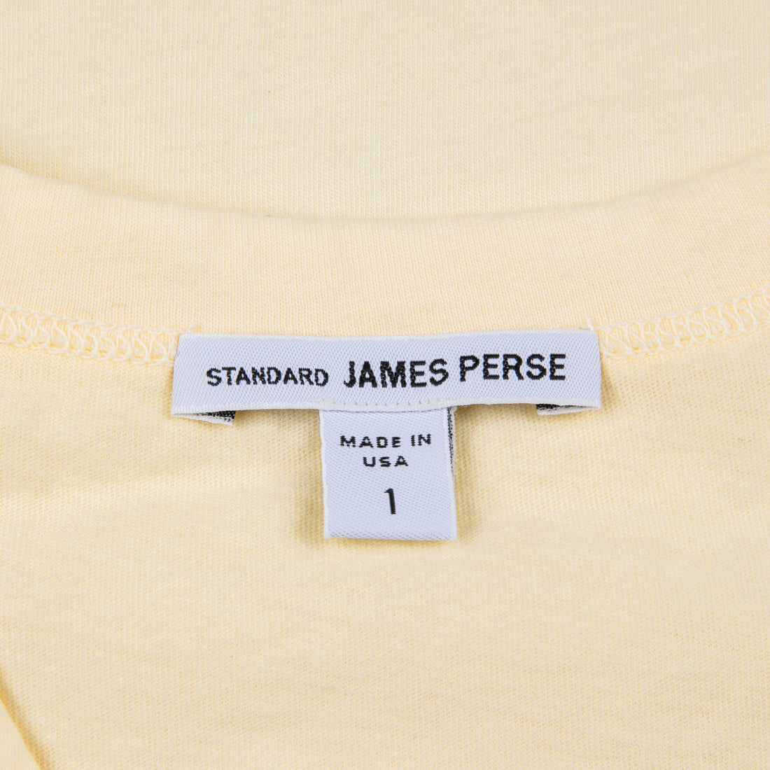 James Perse Crew Neck Tee Naples Yellow Pigment