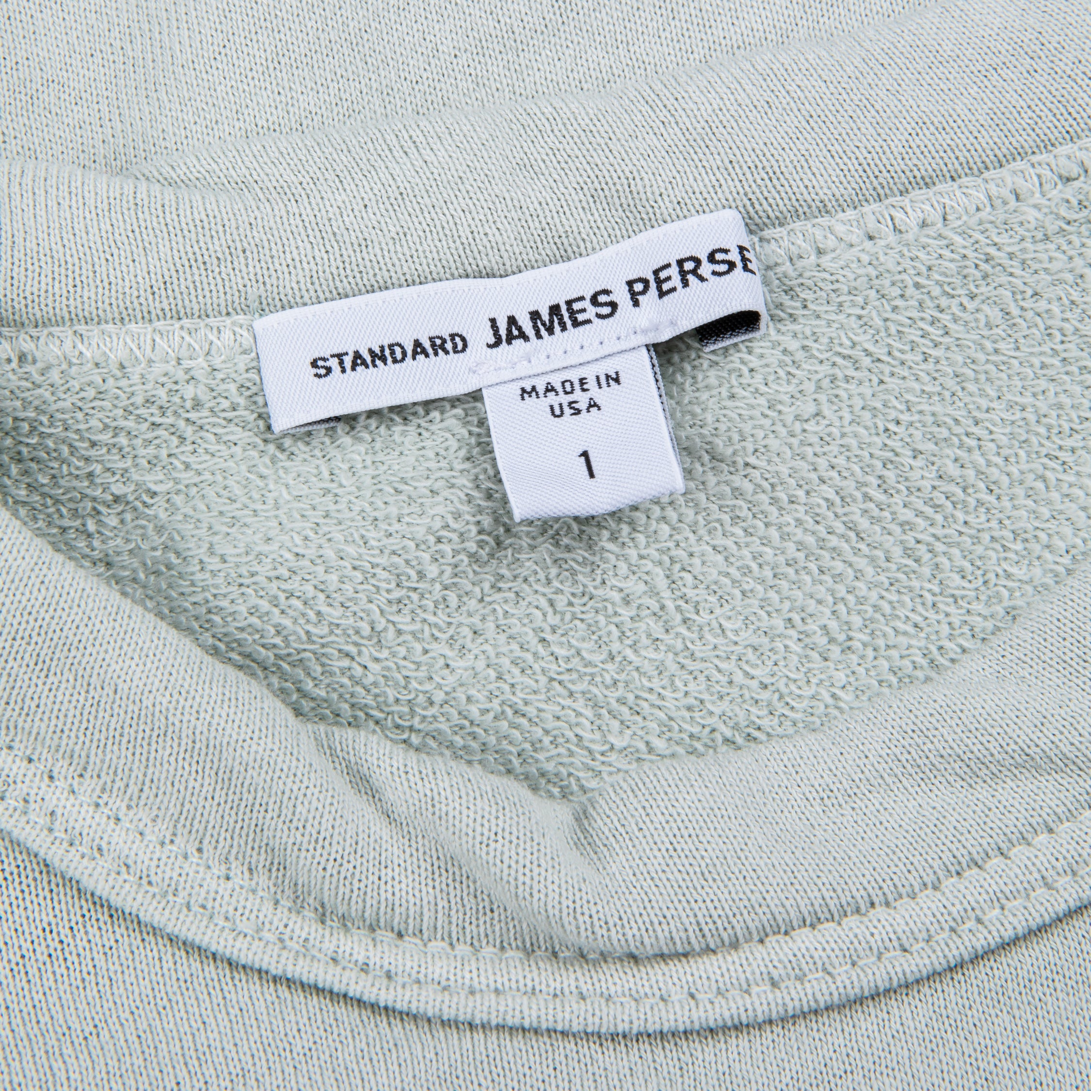 James Perse Raglan Crew Sweatshirt Celery Pigment