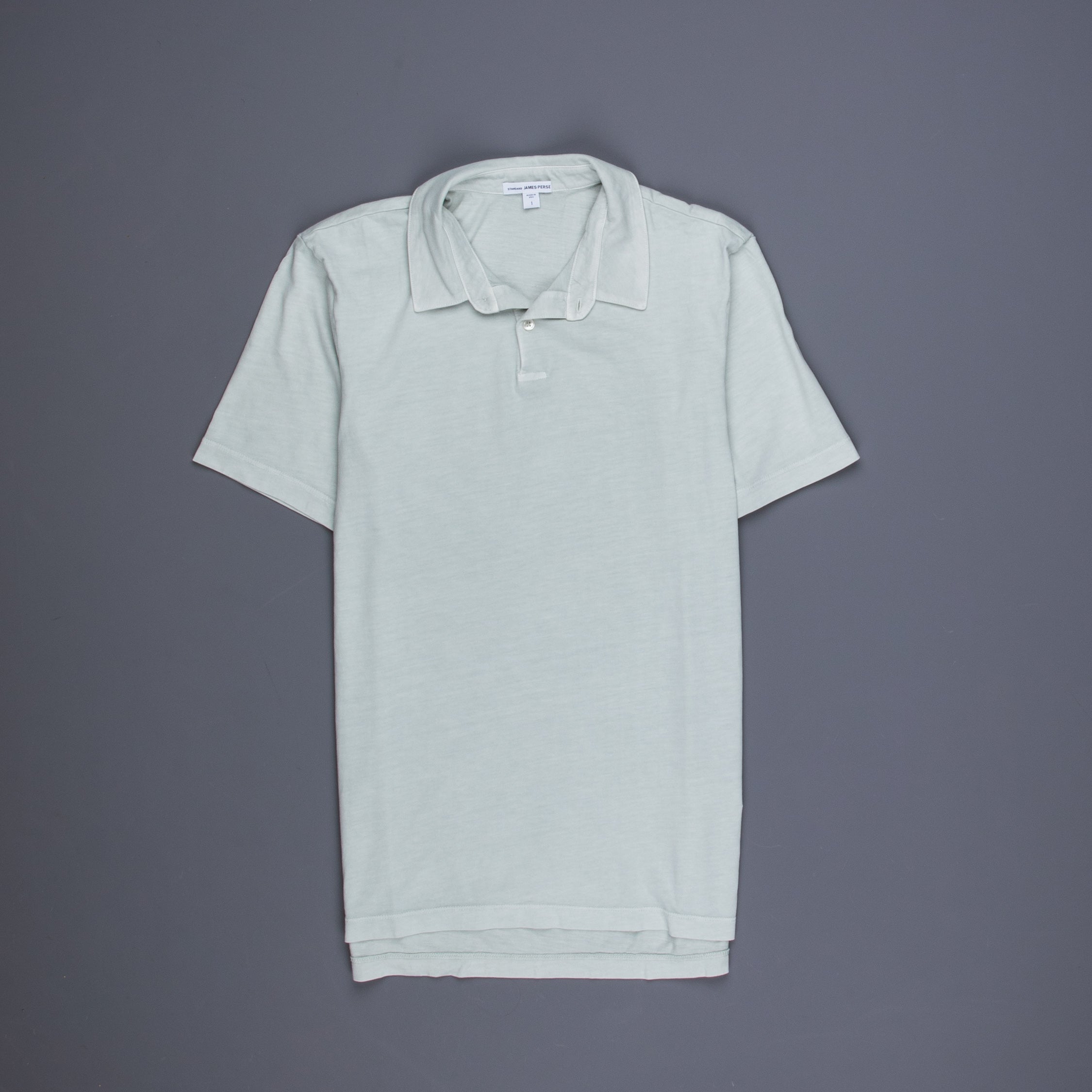 James Perse Revised Polo Celery Pigment