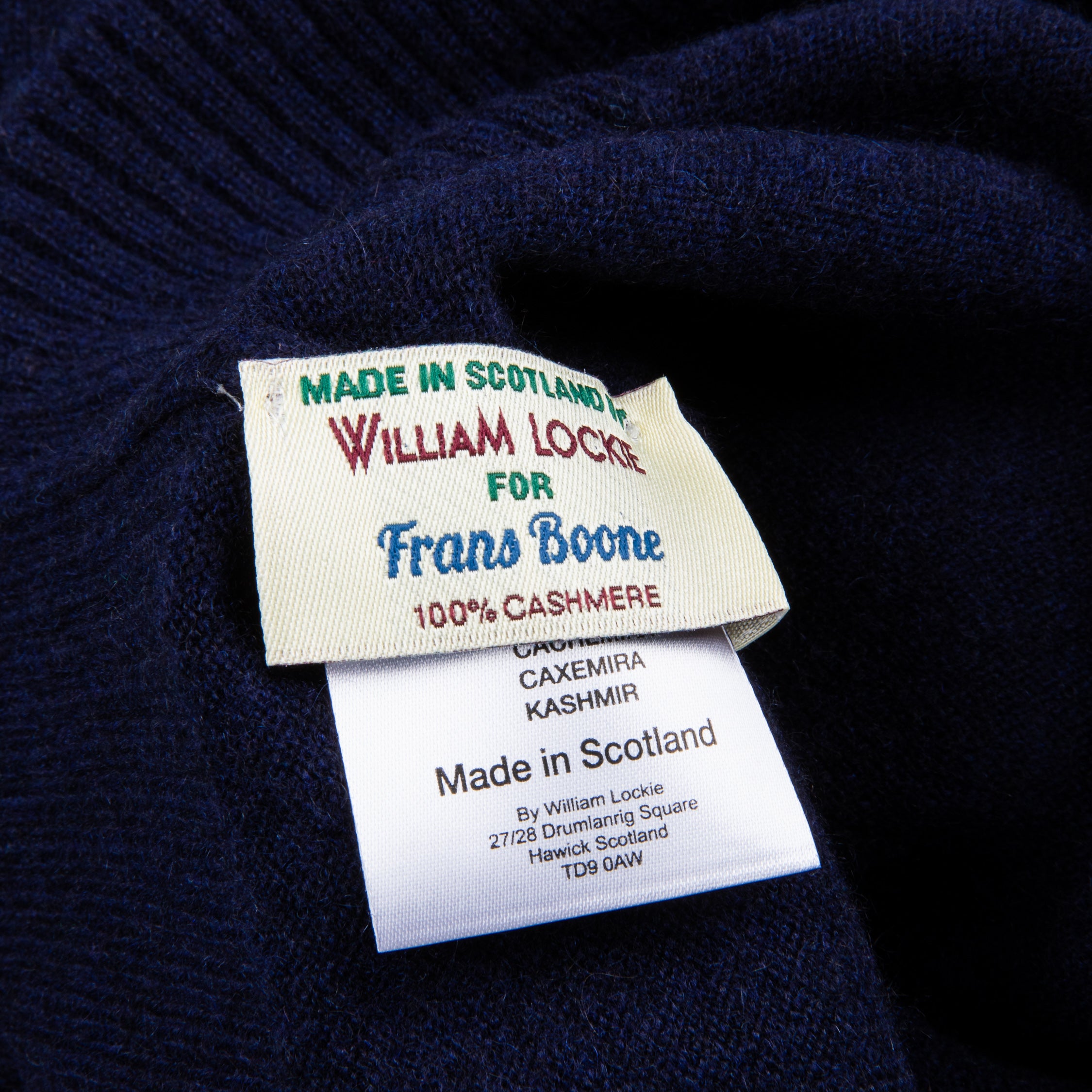 William Lockie x Frans Boone Rob Cashmere Roll-Neck Blackberry