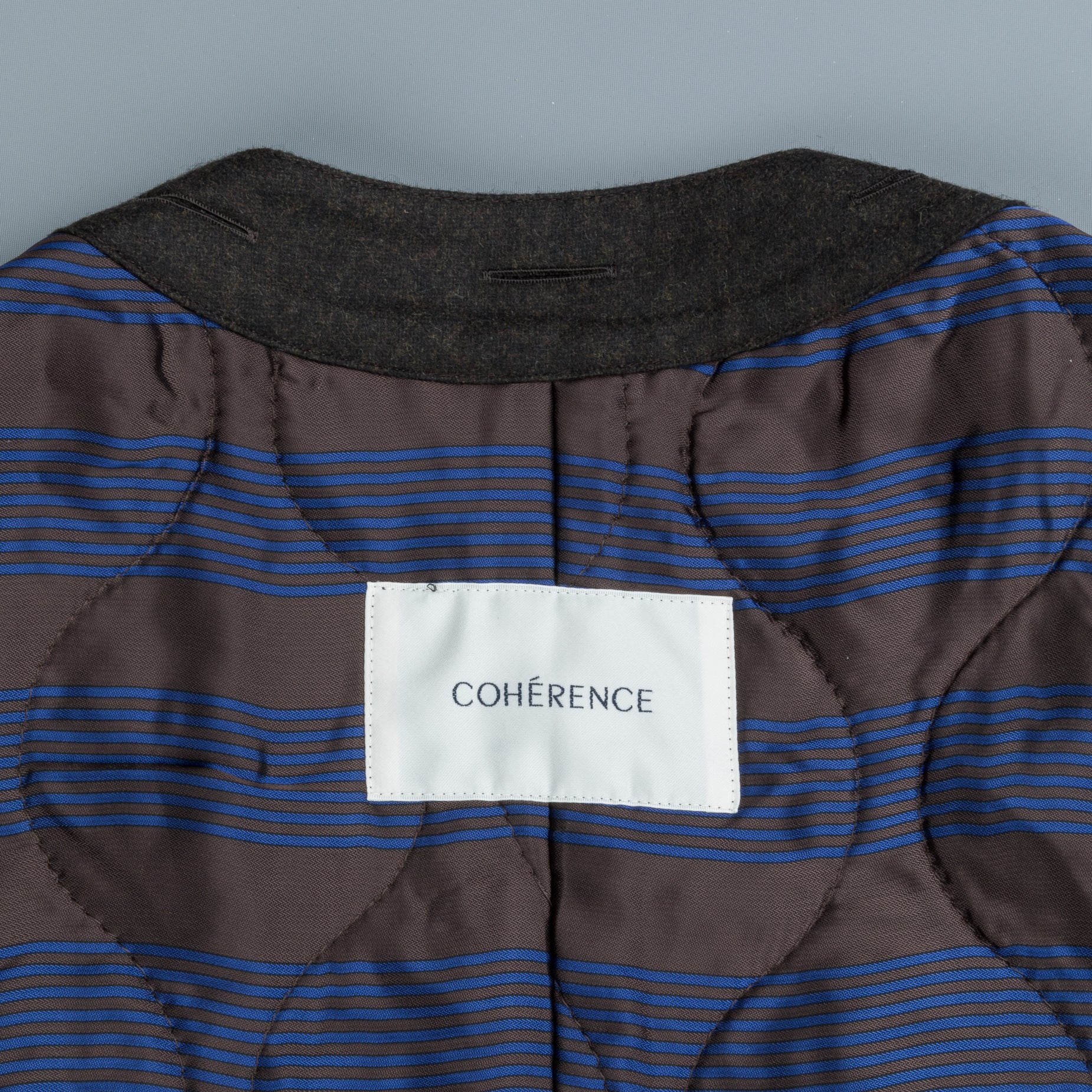 Cohérence Corb II Coat Gabardine Dark Blue