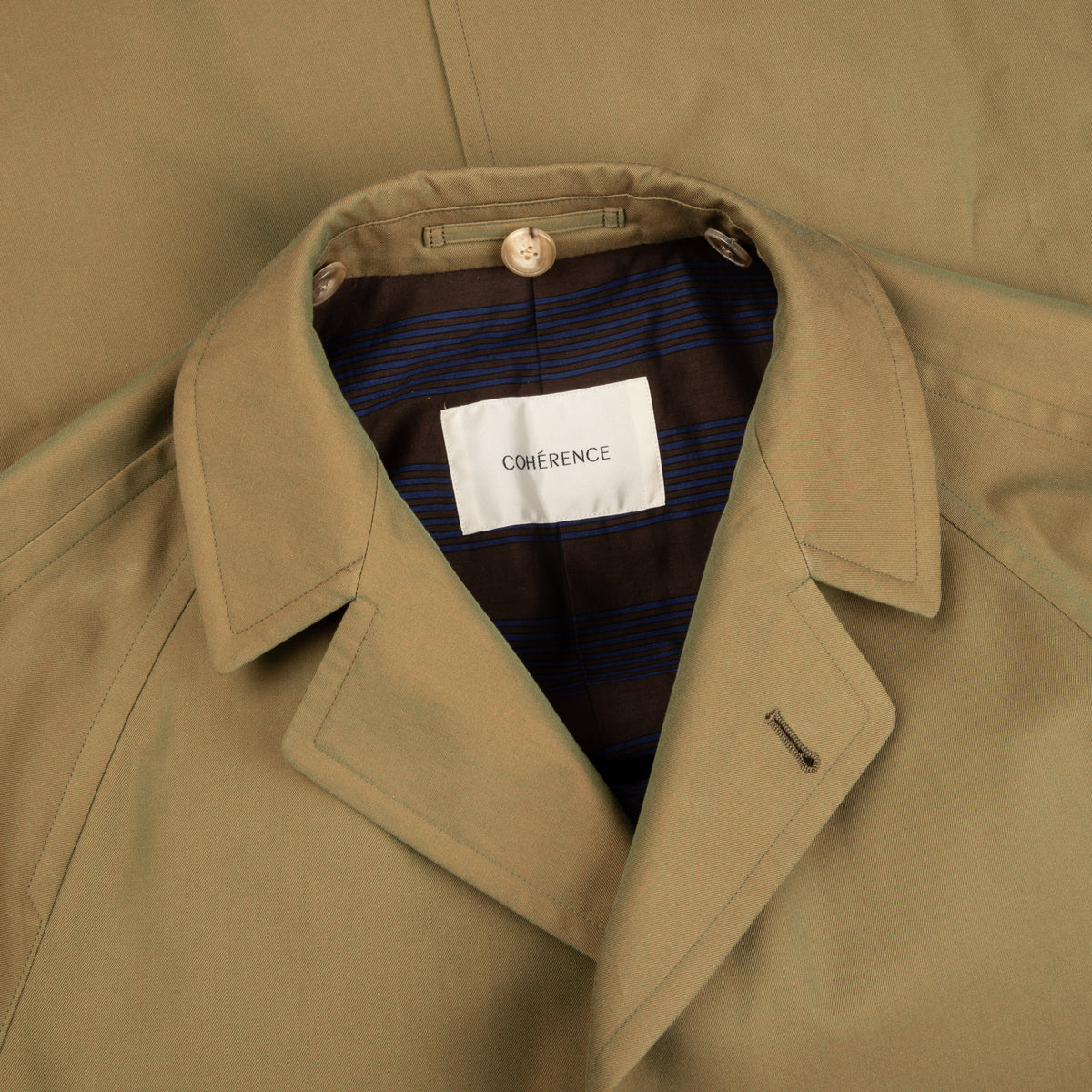 Cohérence Corb II Coat Gabardine Green – Frans Boone Store