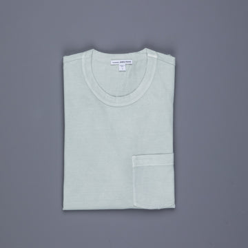 James Perse Crew Neck Pocket Tee Celery Pigment