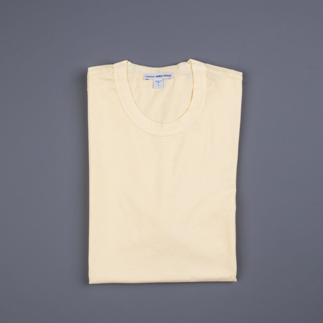 James Perse Crew Neck Tee Naples Yellow Pigment