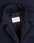 Cohérence Corb II Coat Gabardine Dark Blue