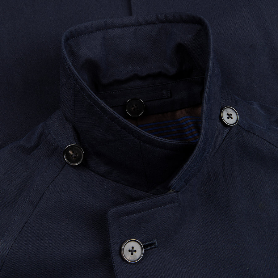 Cohérence Corb II Coat Gabardine Dark Blue