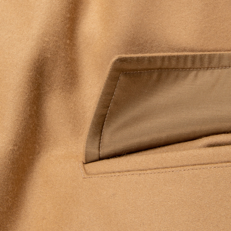 Cohérence Corb Melton Jersey overcoat camel
