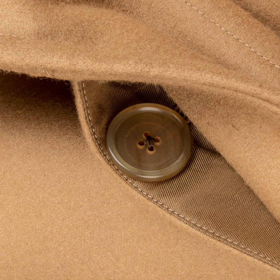 Cohérence Corb Melton Jersey overcoat camel