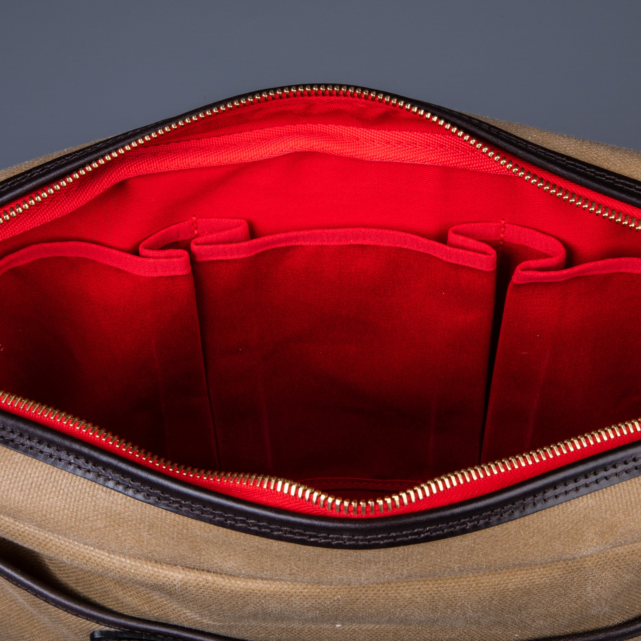 Croots Laptop bag Waxed Vintage Canvas Sand