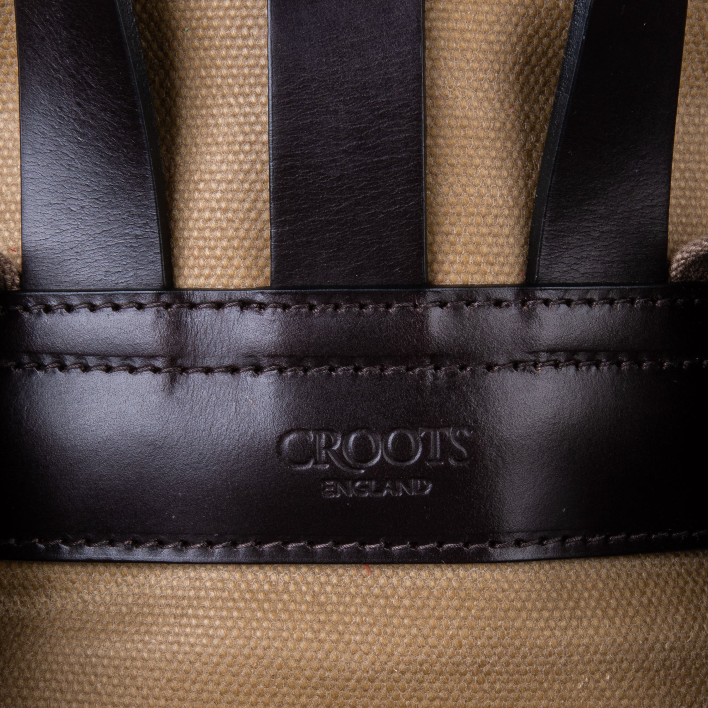 Croots Drawstring Rucksack Waxed Sand