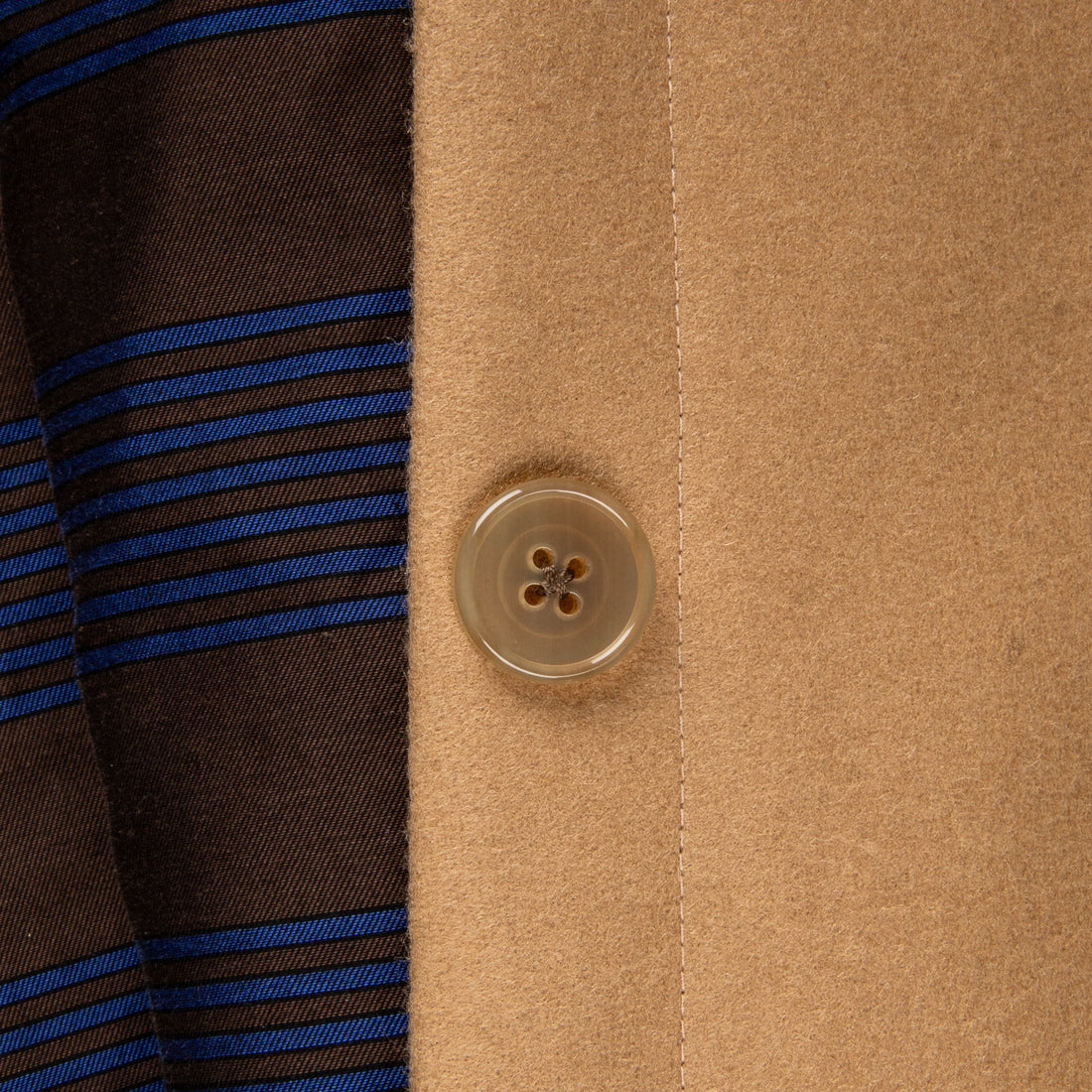 Cohérence Corb Melton Jersey overcoat camel