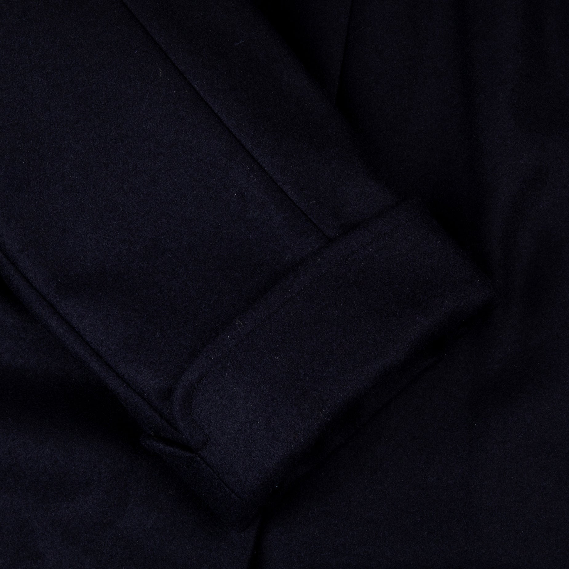 Cohérence Corb Melton Jersey Overcoat Dark Blue