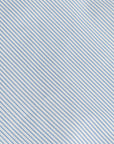 Finamore Milano Shirt Eduardo Collar Alumo Navy Pencil Stripe
