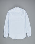 Finamore Milano shirt Eduardo collar Alumo oxford light blue