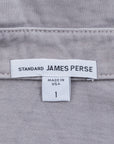 James Perse Revised polo Fog Pigment