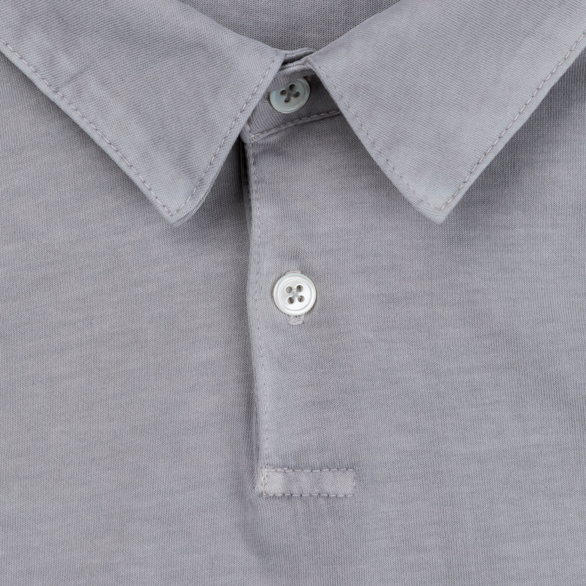 James Perse Revised polo Fog Pigment