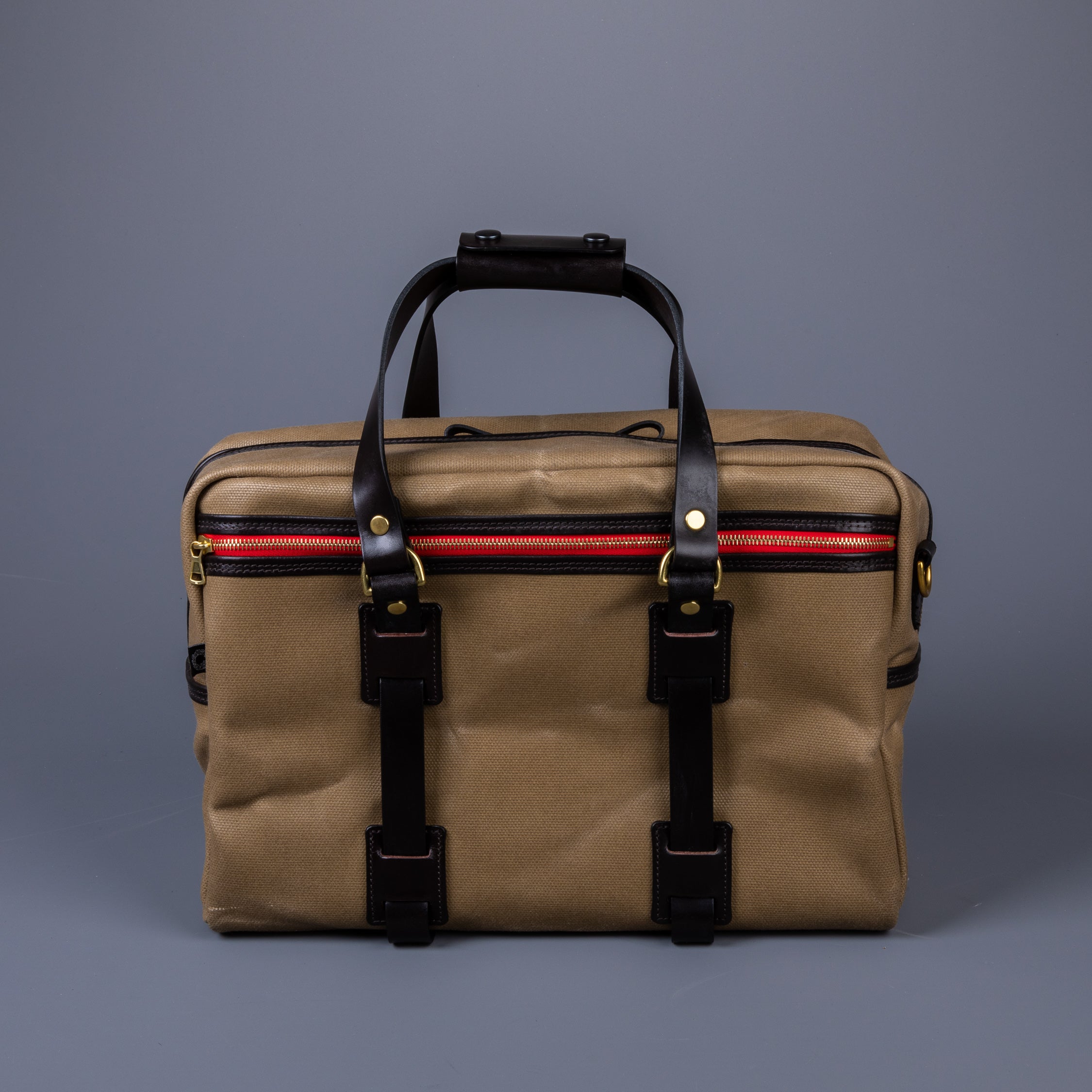 Croots Vintage Waxed Canvas Traveller Bag Sand