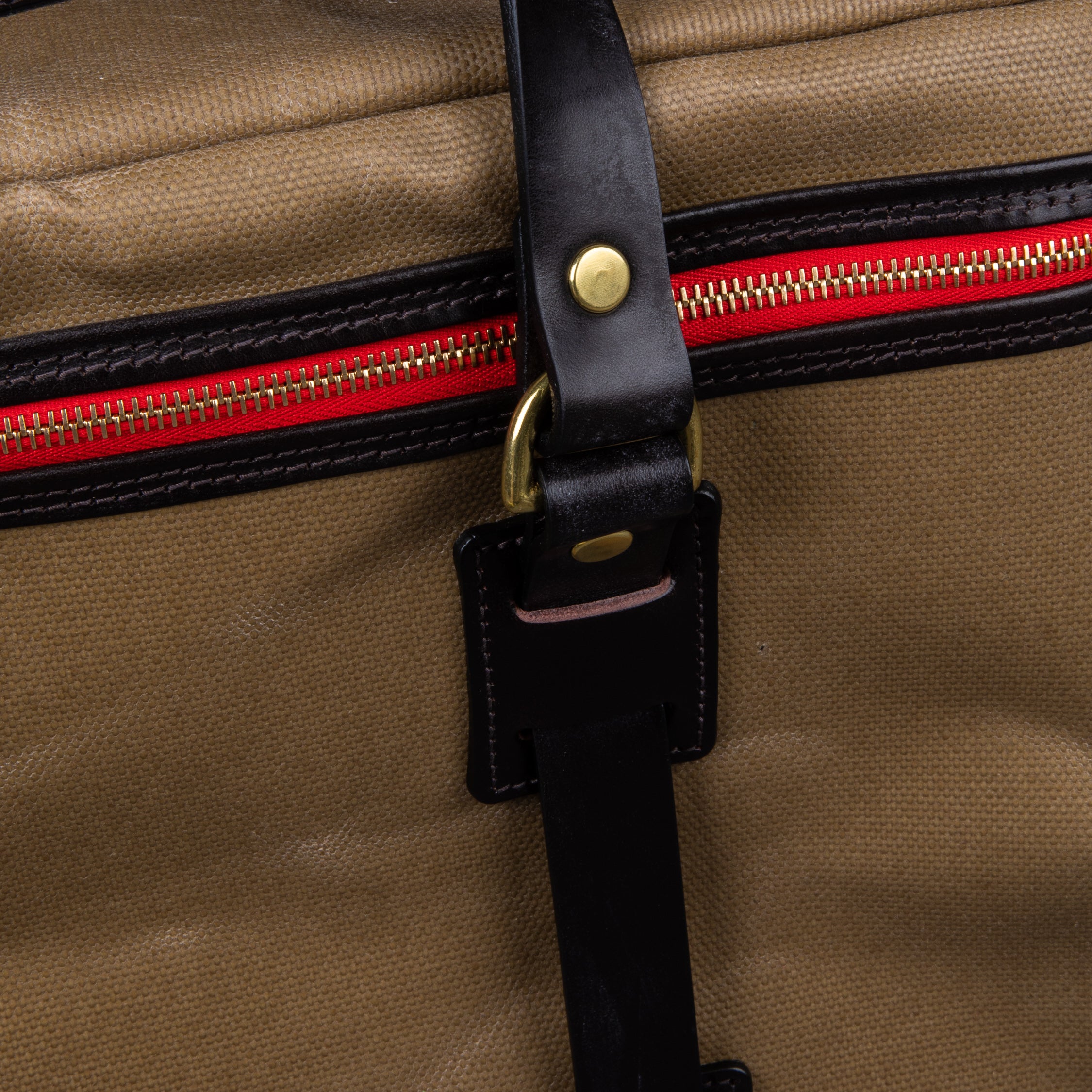Croots Vintage Waxed Canvas Traveller Bag Sand