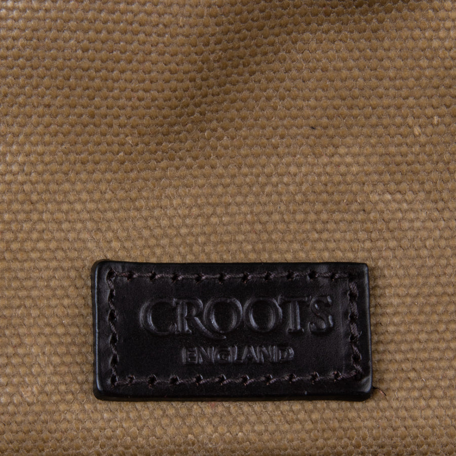 Croots Vintage Waxed Canvas Traveller Bag Sand