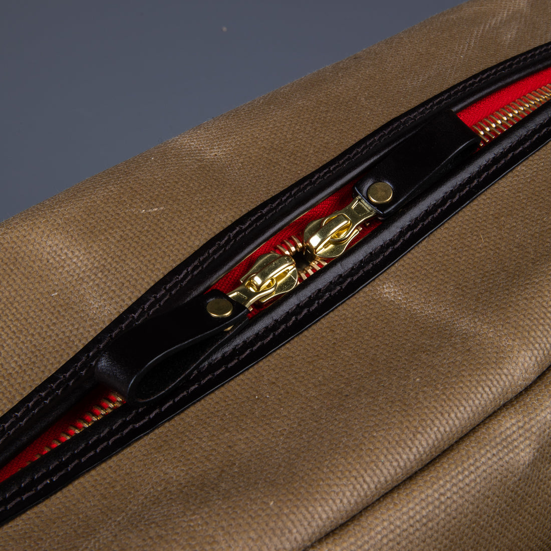 Croots Vintage Waxed Canvas Traveller Bag Sand