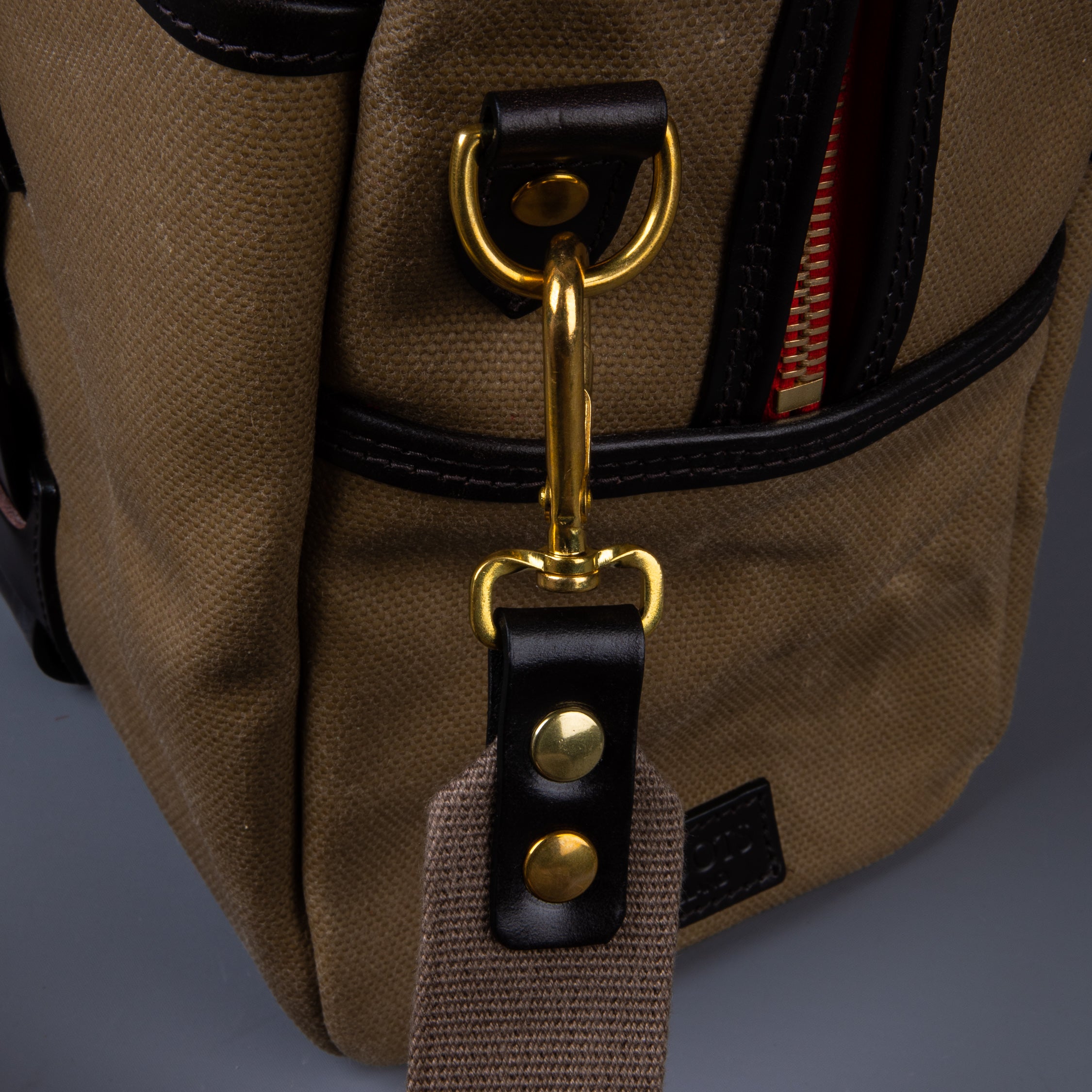 Croots Vintage Waxed Canvas Traveller Bag Sand