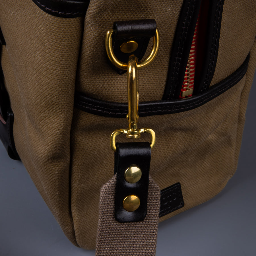 Croots Vintage Waxed Canvas Traveller Bag Sand