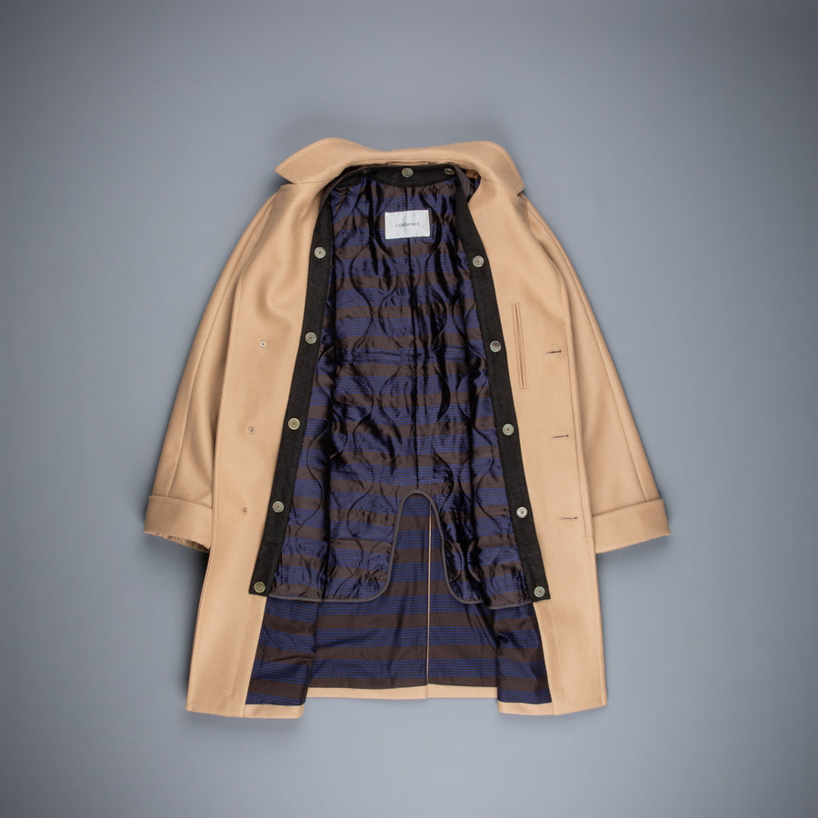 Cohérence Corb Melton Jersey overcoat camel