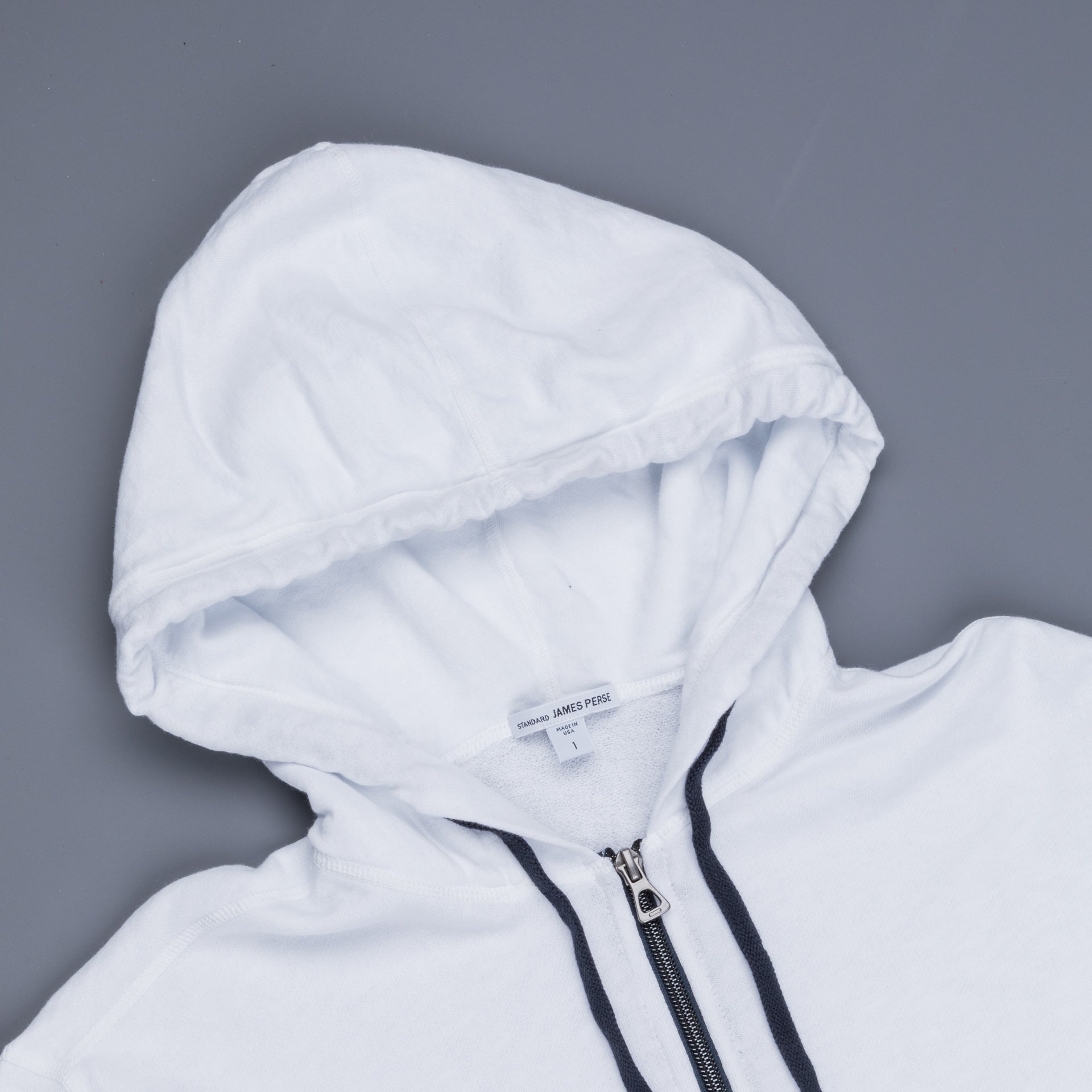 James Perse Vintage Cotton Zip Hoodie White – Frans Boone Store