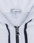 James Perse Vintage Cotton Zip Hoodie White