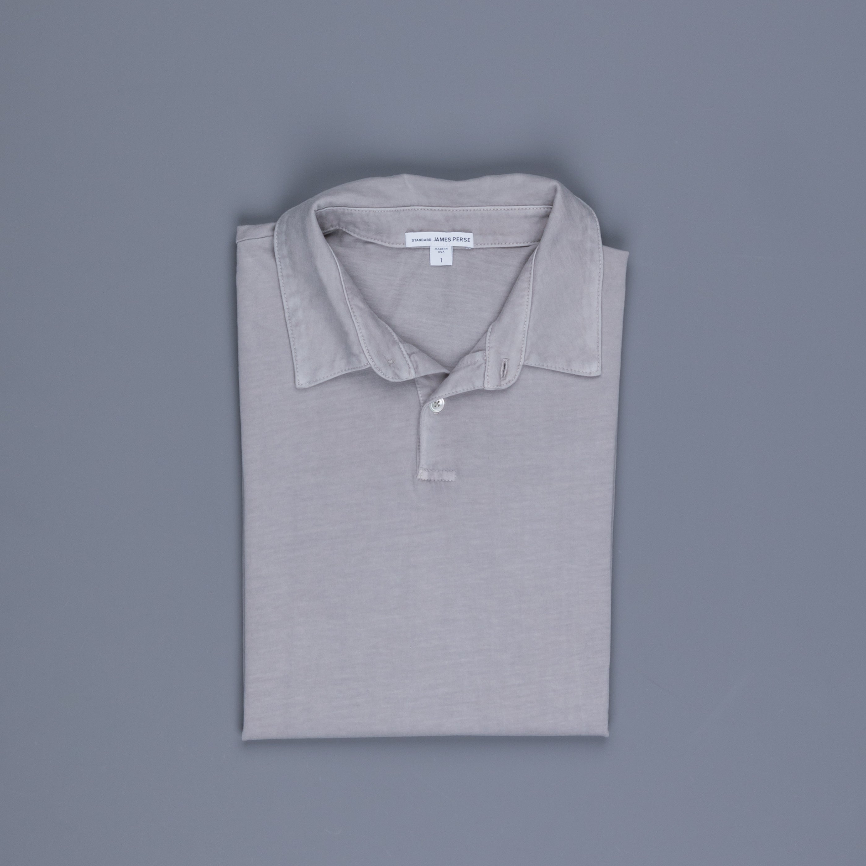James Perse Revised polo Fog Pigment