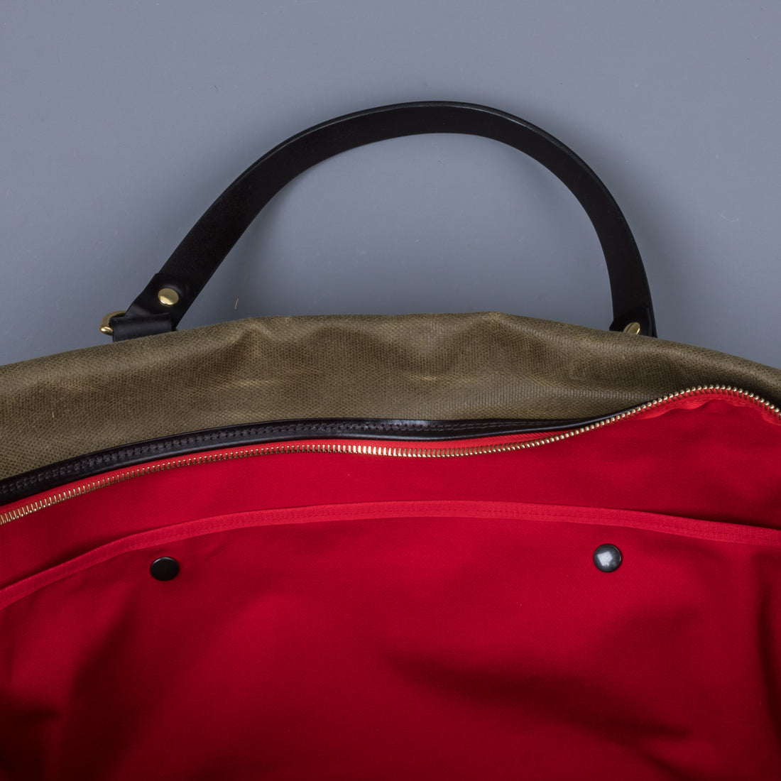 Croots Vintage Waxed Canvas Holdall Olive - Large