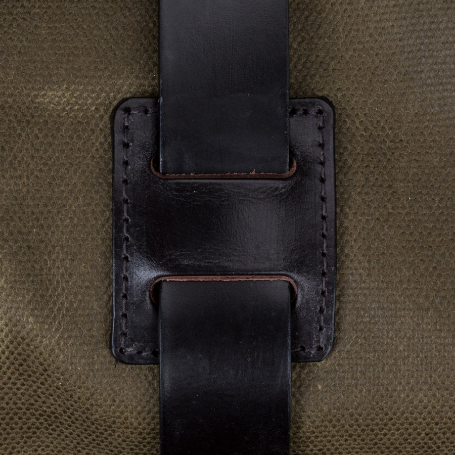 Croots Vintage Waxed Canvas Holdall Olive - Large