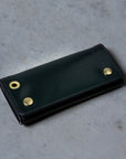 Croots Malton Bridle Leather Worker Wallet Racing Green