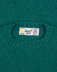Laurence J. Smith Super soft Seamless Crew Neck Pullover Forest Sheen