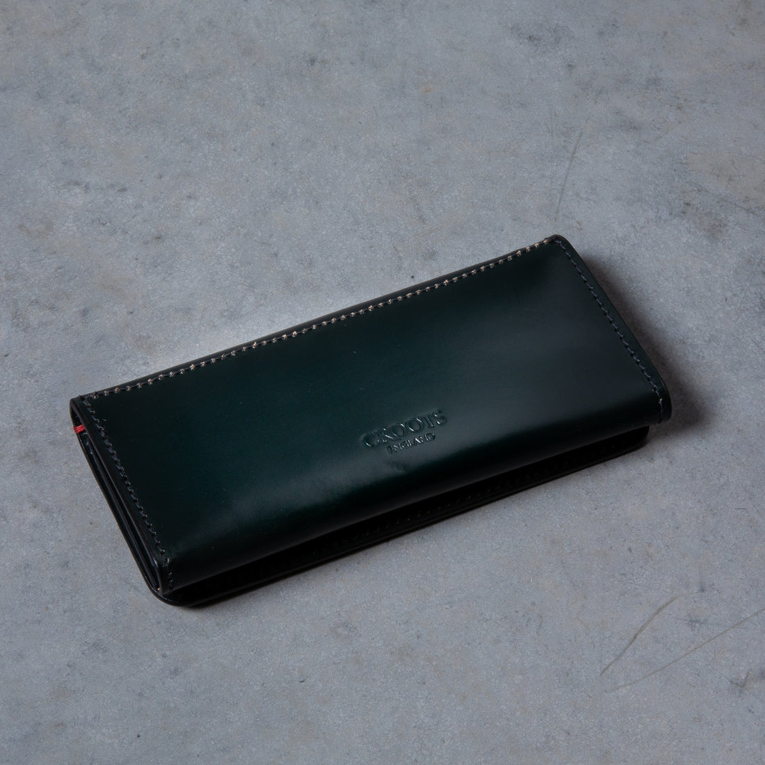 Croots Malton Bridle Leather Worker Wallet Racing Green