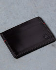 Croots Malton Bridle Leather Credit Card Holder Dark Havana