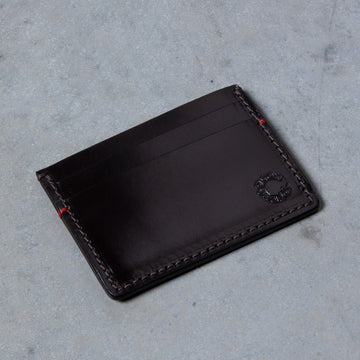 Croots Malton Bridle Leather Credit Card Holder Dark Havana