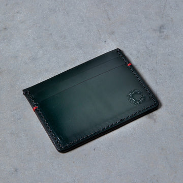 Croots Malton Bridle Leather Credit Card Holder Racing Green