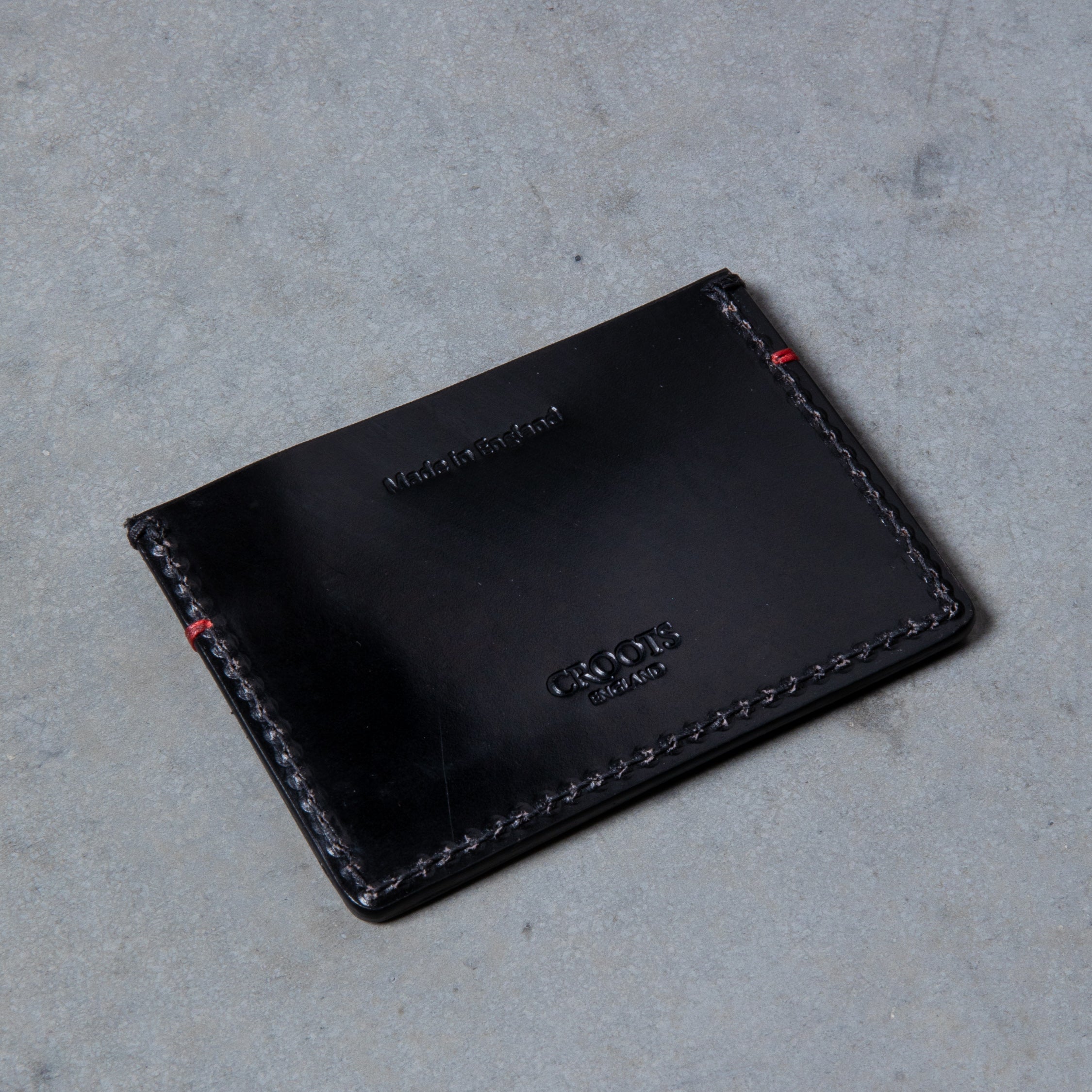 Croots Malton Bridle Leather Credit Card Holder Black