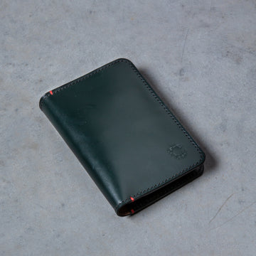 Croots Malton Bridle Leather Passport Wallet Racing Green