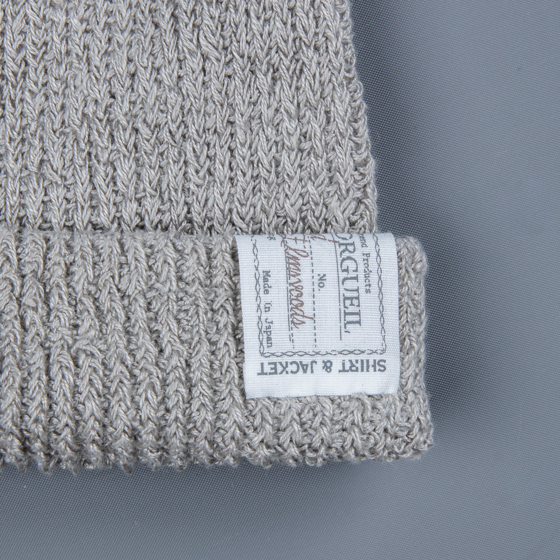 Orgueil Linen Watch Cap Light Grey