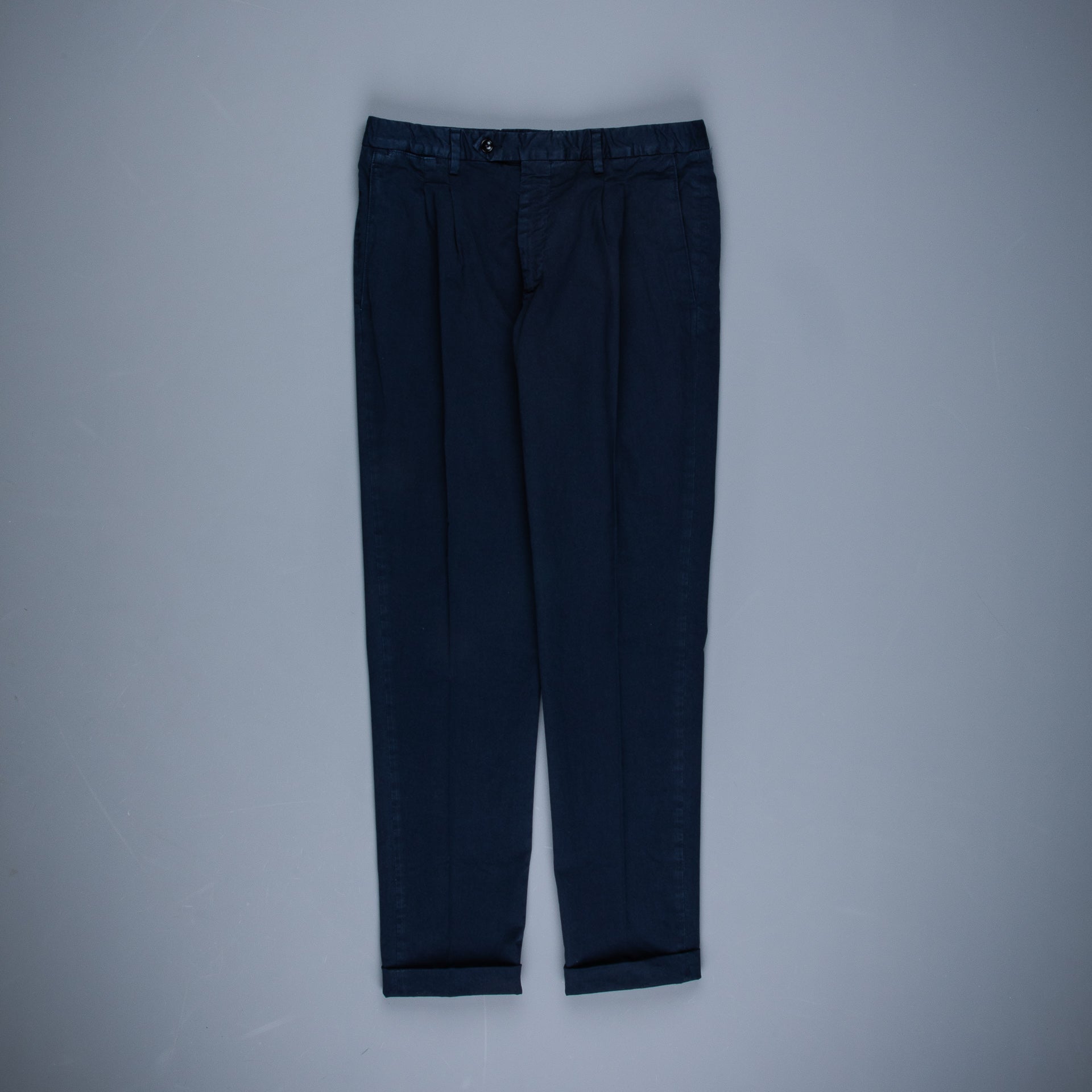 Drumohr Pantaloni Doppia pence Blu notte