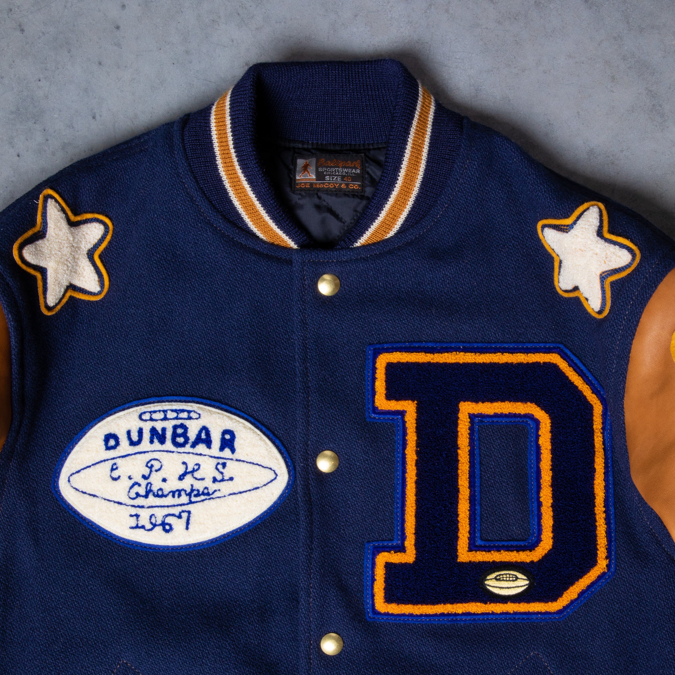 The Real McCoy&#39;s Wool Varsity Jacket Dunbar
