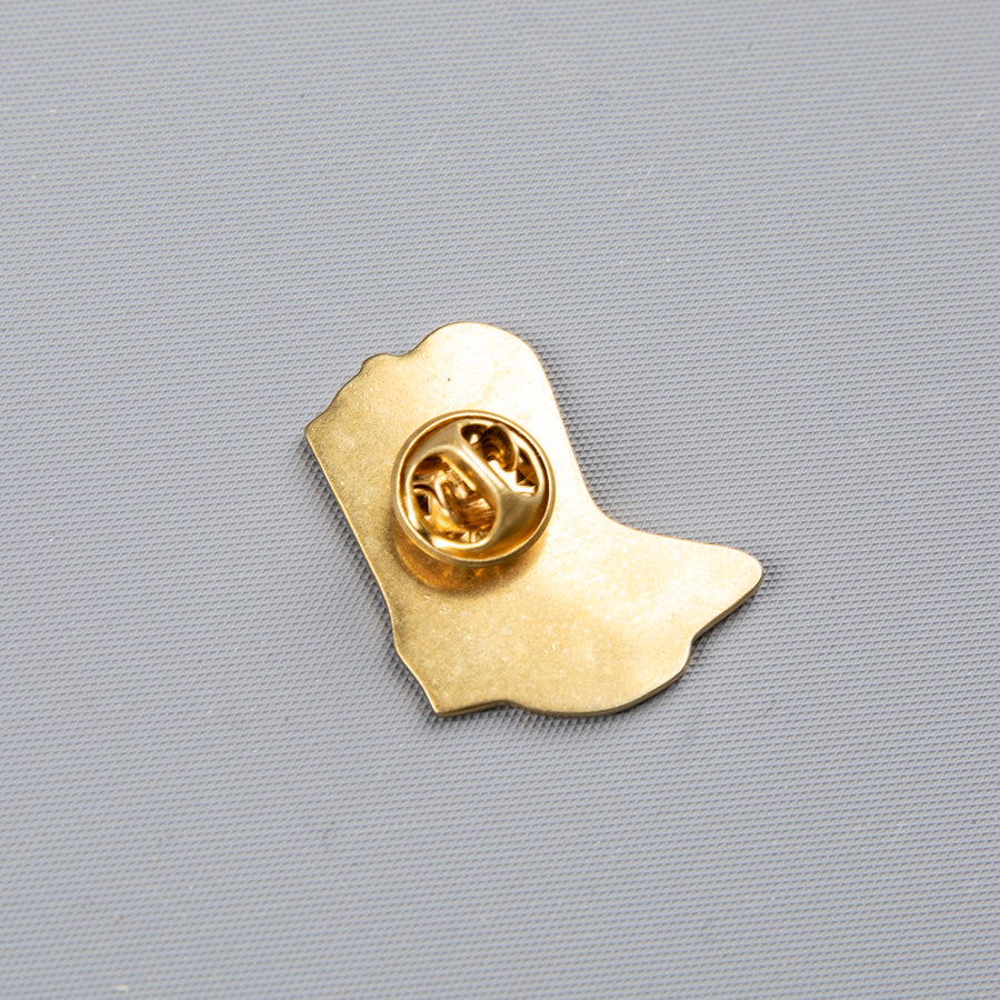 RRL Cowboy Boot pin enameled brass