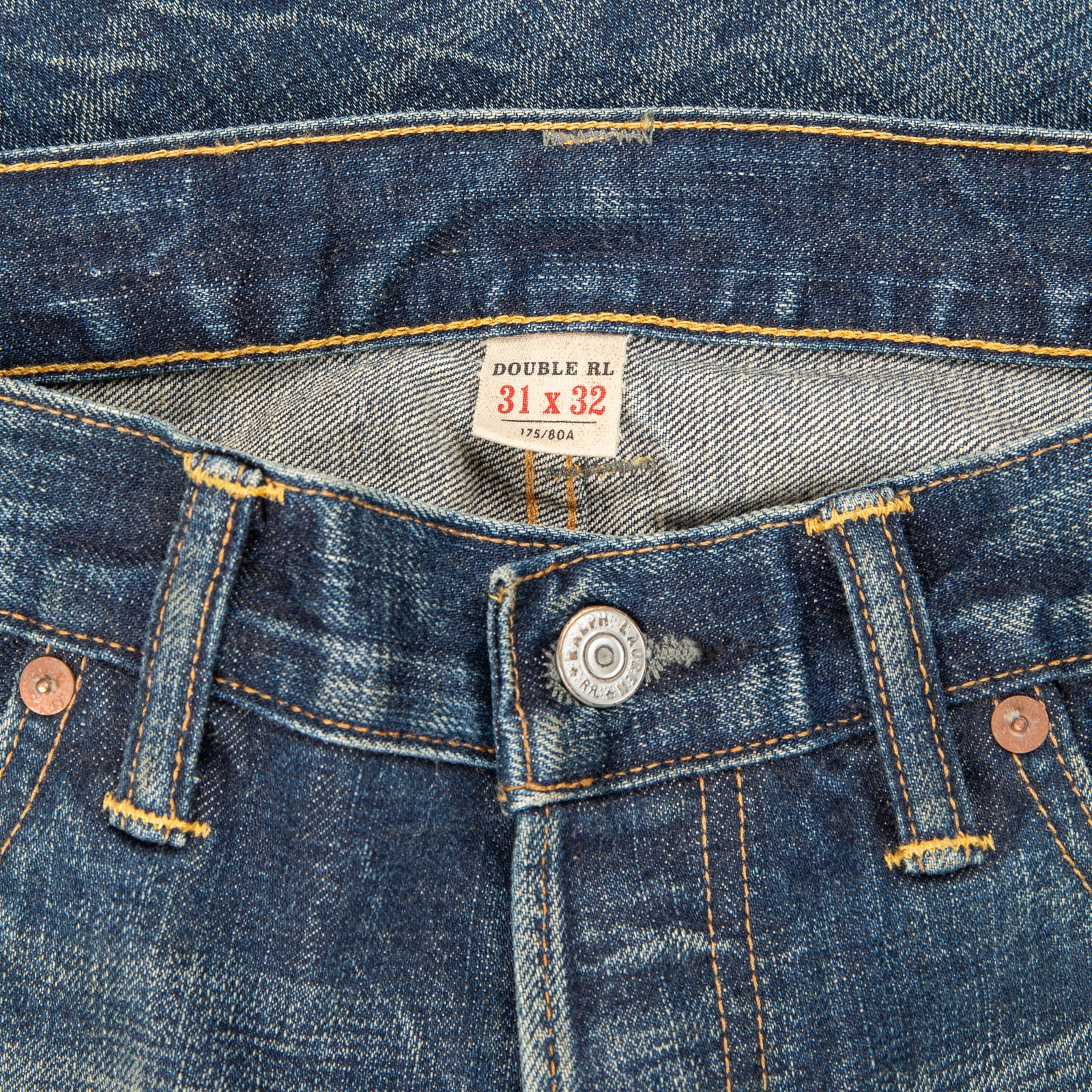 RRL Low Straight Selvedge Twill Odessa Wash