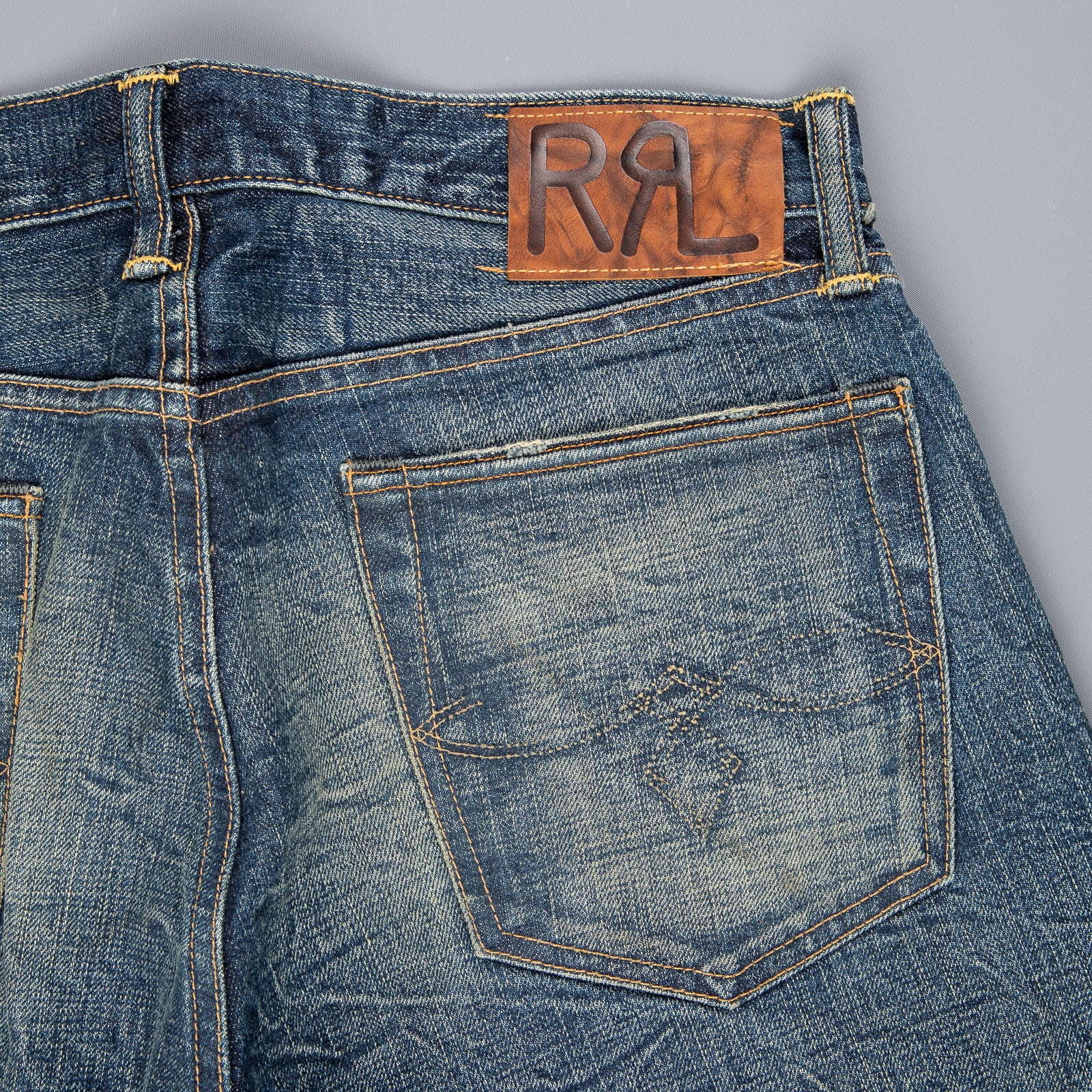 RRL Low Straight Selvedge Twill Odessa Wash