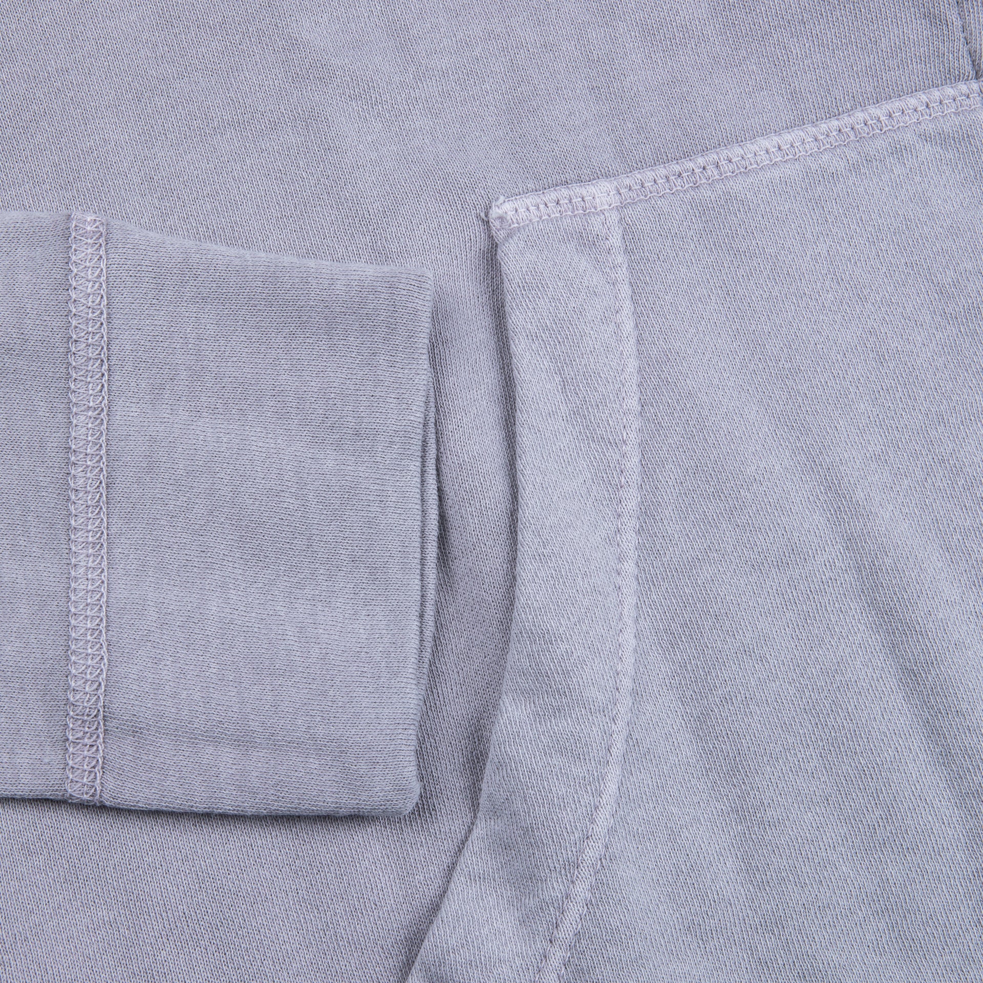 James Perse Vintage Cotton Zip Hoodie Fog