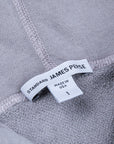 James Perse Vintage Cotton Zip Hoodie Fog