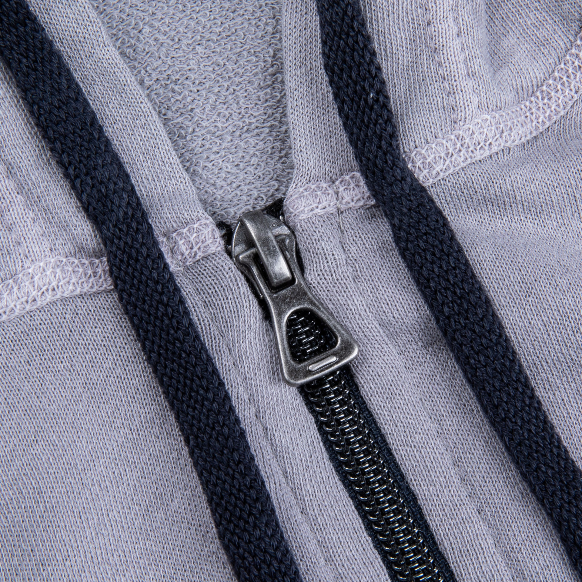 James Perse Vintage Cotton Zip Hoodie Fog