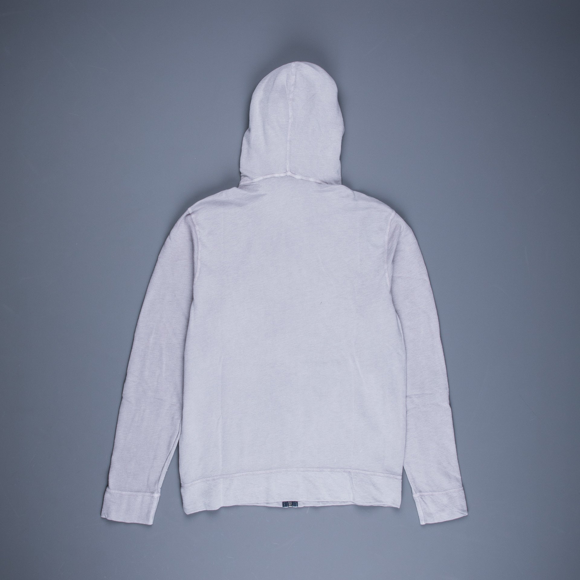 James Perse Vintage Cotton Zip Hoodie Fog